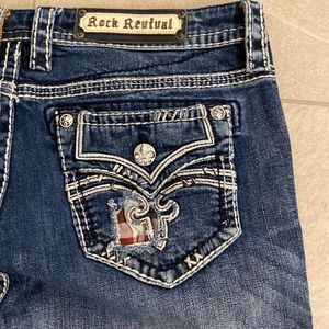 Rock Revival Raven Skinny Jeans Size 32